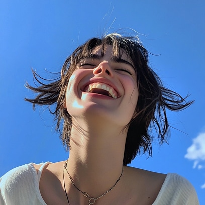 Girl laughing